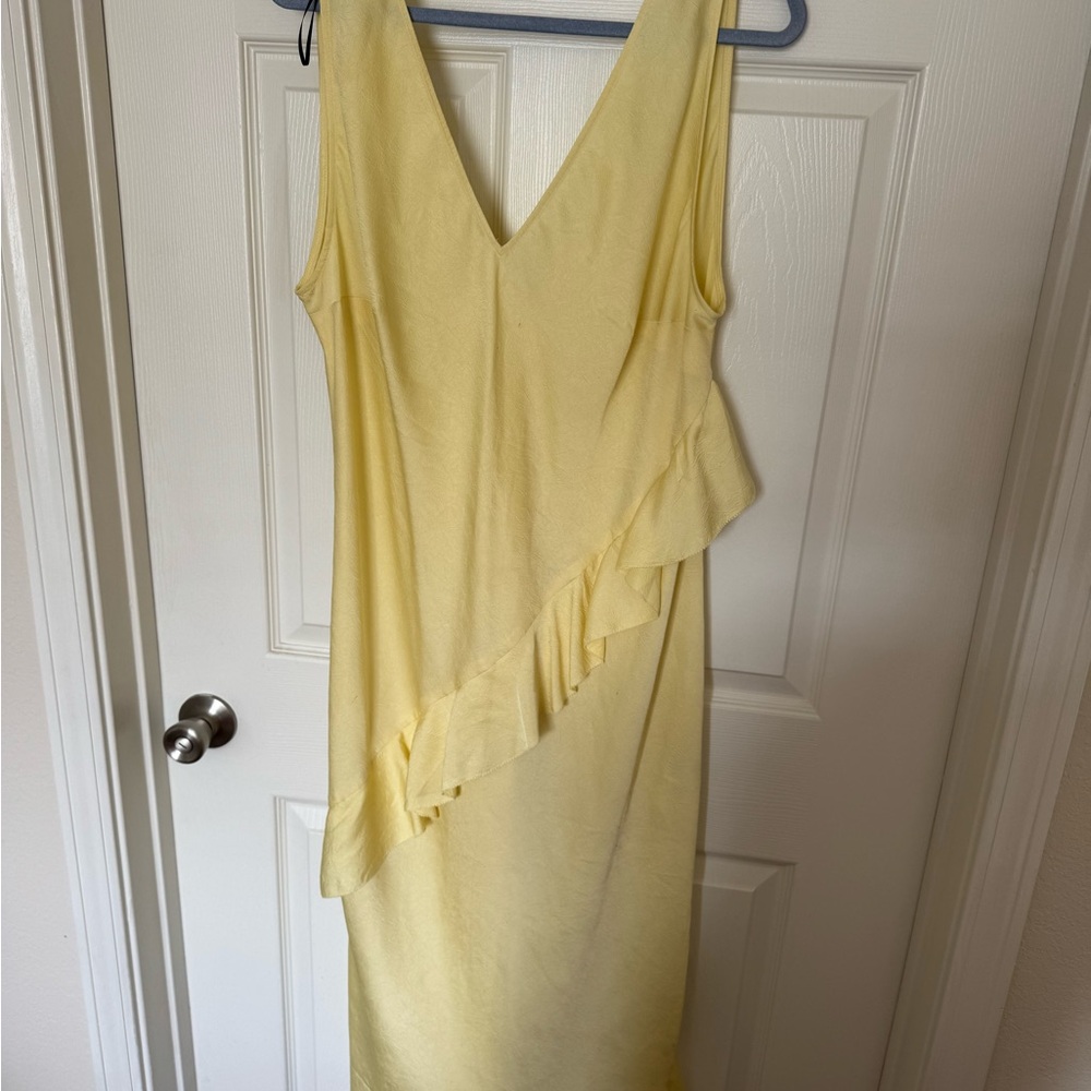 H&M Asymmetrical Yellow Dress